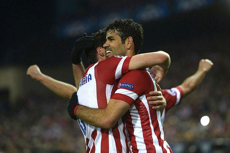 Diego Costa marcou duas vezes sobre o Milan