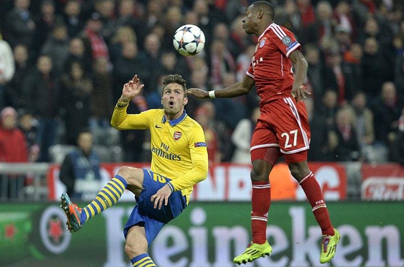 Bayern joga mal, mas avan&ccedil;a ap&oacute;s empate com o Arsenal