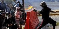 Estudantes e policiais se enfrentaram centro de Caracas