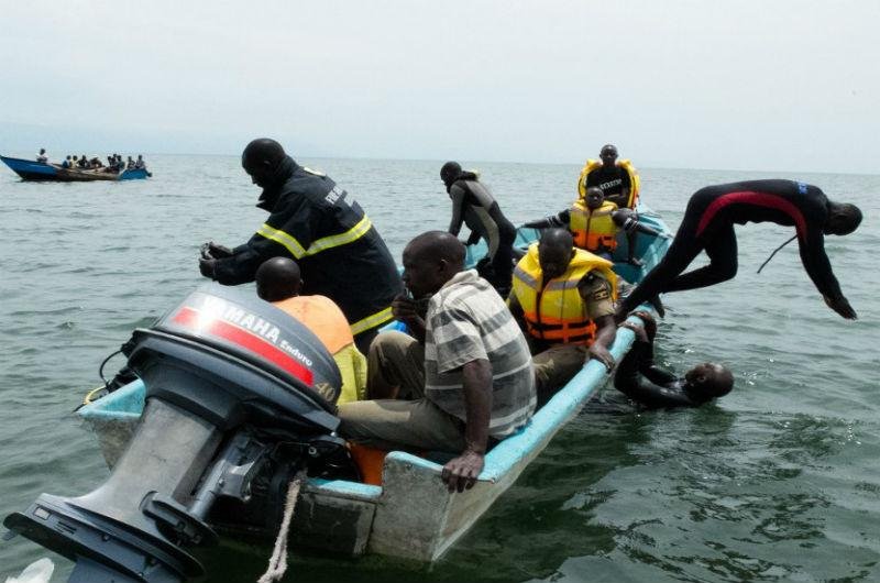 Naufr&aacute;gio aconteceu em lago entre Uganda e Congo