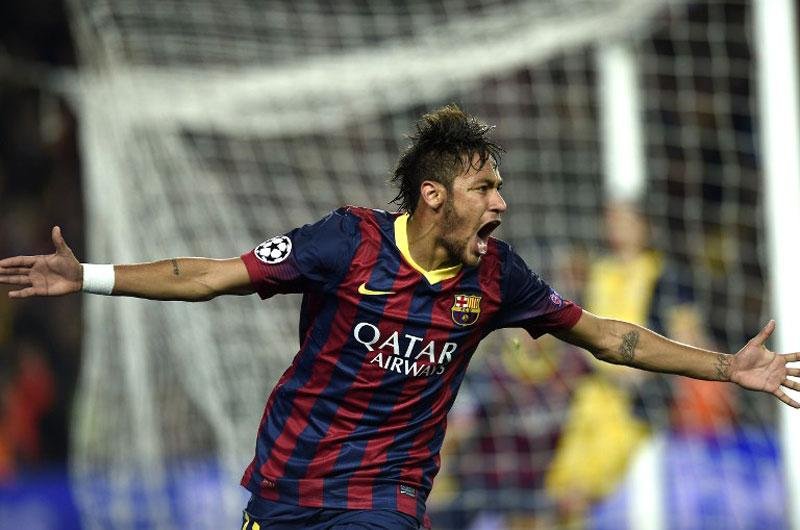 Diego Costa e Neymar marcaram no 1 a 1 do jogo de ida das quartas de final da Liga