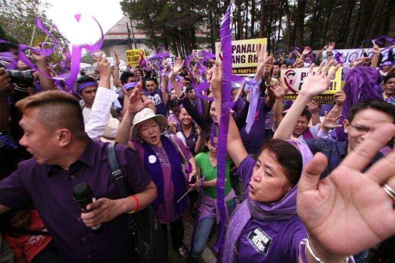 Manifestantes a favor da lei realizaram ato na manh&atilde; desta ter&ccedil;a-feira