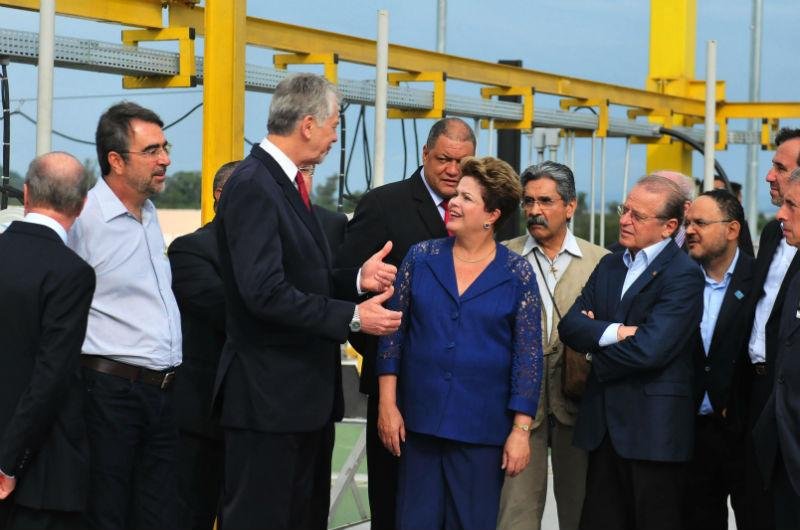 Dilma participa de inaugura&ccedil;&atilde;o de Esta&ccedil;&atilde;o de Tratamento de Esgoto Serraria