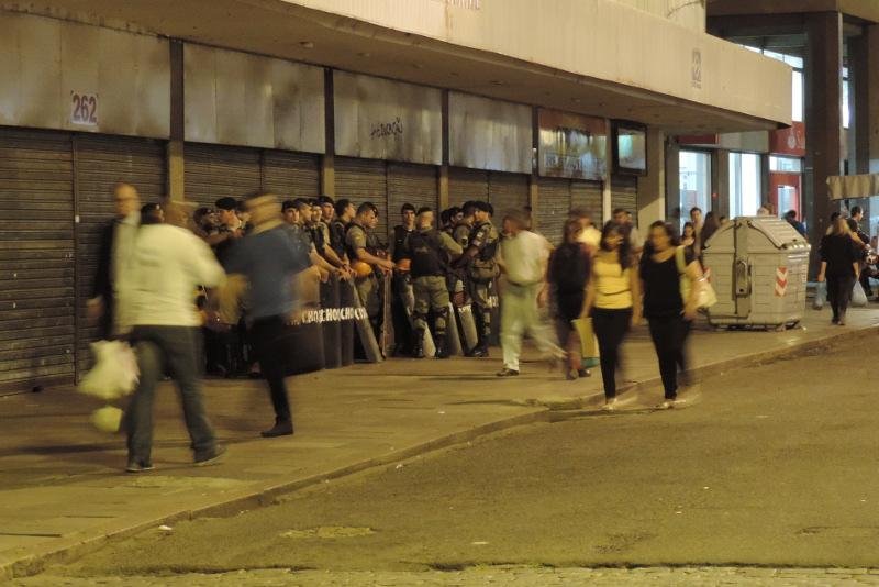 O policiamento foi bastante refor&ccedil;ado na regi&atilde;o 