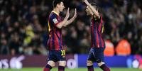Messi anotou o gol que garantiu a vitória para o Barcelona