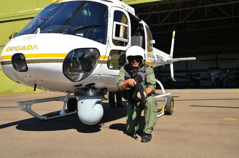 Avia&ccedil;&atilde;o da Brigada far&aacute; patrulhamento com oito helic&oacute;pteros
