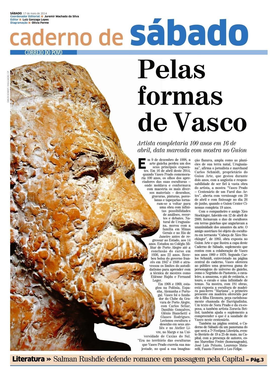 Suplemento do Correio do Povo homenageia artista de Uruguaiana, morto em 1998