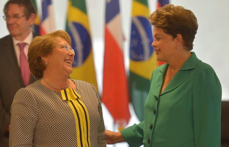 Bachelet e Dilma tiverem encontro no Pal&aacute;cio do Planalto