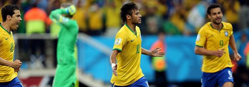 Neymar marca gol de virada contra a Cro&aacute;cia 