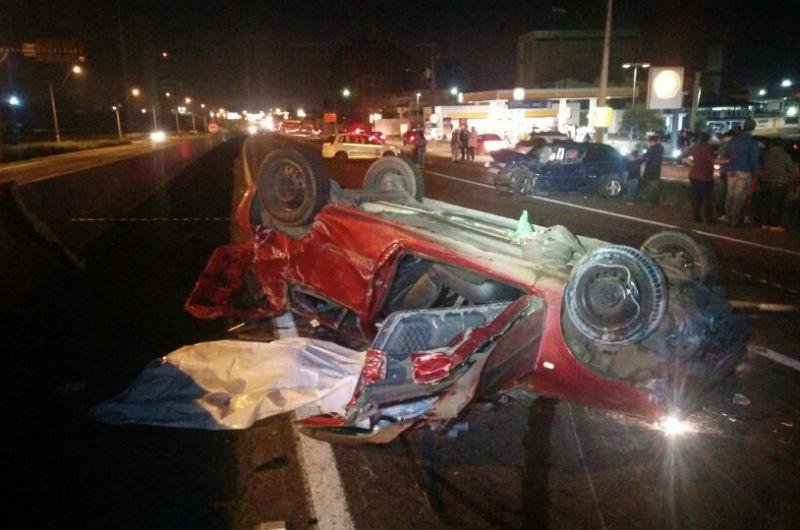 Dois carros colidiram em Sapucaia do Sul