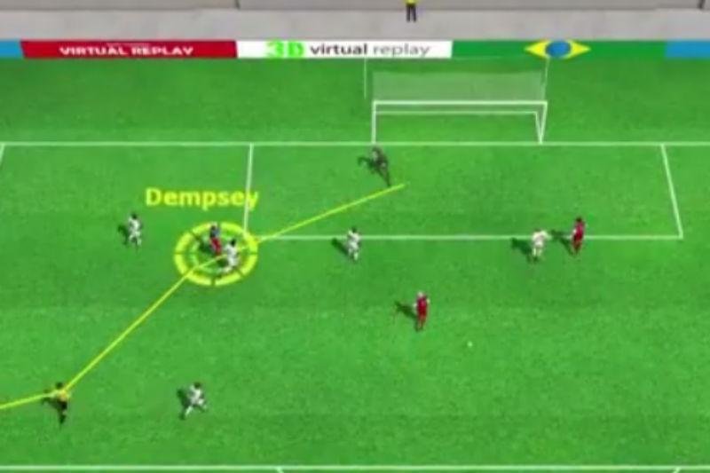 Assista aos gols de EUA 2 x 1 Gana, em 3D