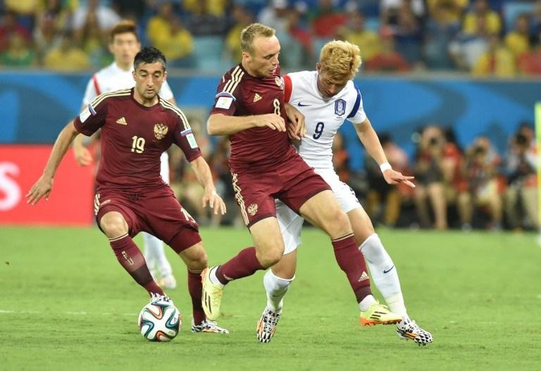 R&uacute;ssia e Cor&eacute;ia do Sul fecham a primeira rodada da Copa do Mundo 