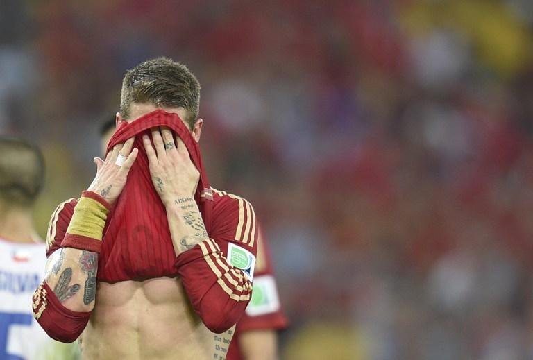 Espanha caiu na primeira fase
