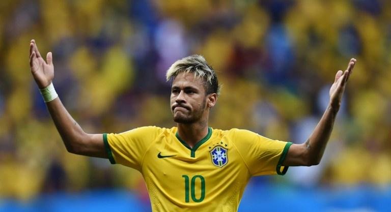 Neymar foi o goleador da partida contra Camar&otilde;es