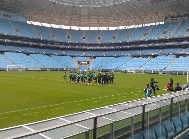 Sele&ccedil;&atilde;o da Nig&eacute;ria no Campo de Treinamentos da Arena para a Copa do Mundo