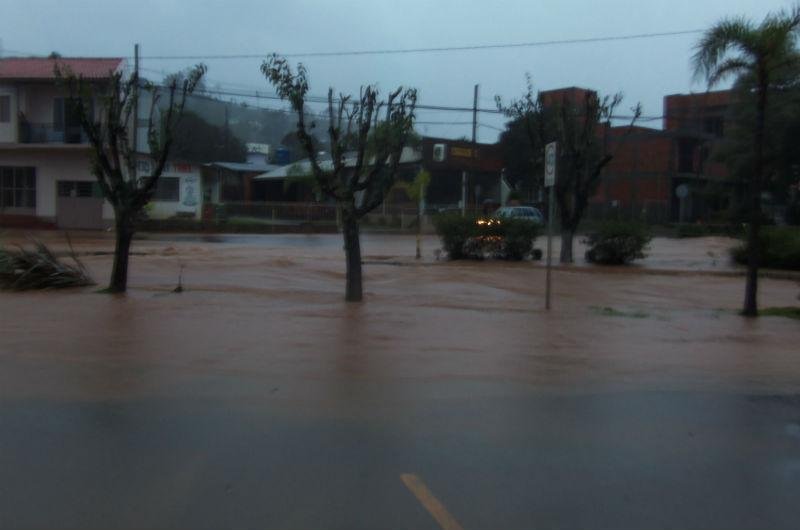 Choveu forte no Alto Uruguai, mas n&atilde;o h&aacute; desabrigados