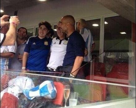 Guardiola acompanha Argentina x Nig&eacute;ria no Beira-Rio 