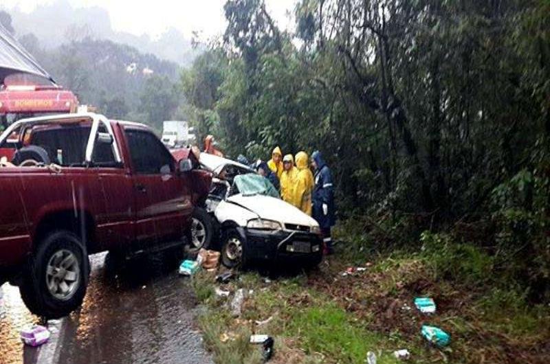 Duas pessoas morrem em acidente na Serra