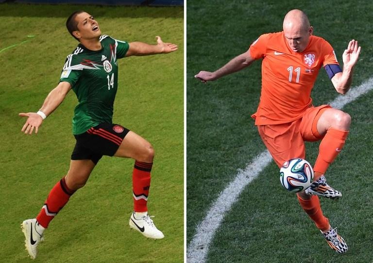 Hernandez e Robben s&atilde;o as atra&ccedil;&otilde;es do duelo das oitavas