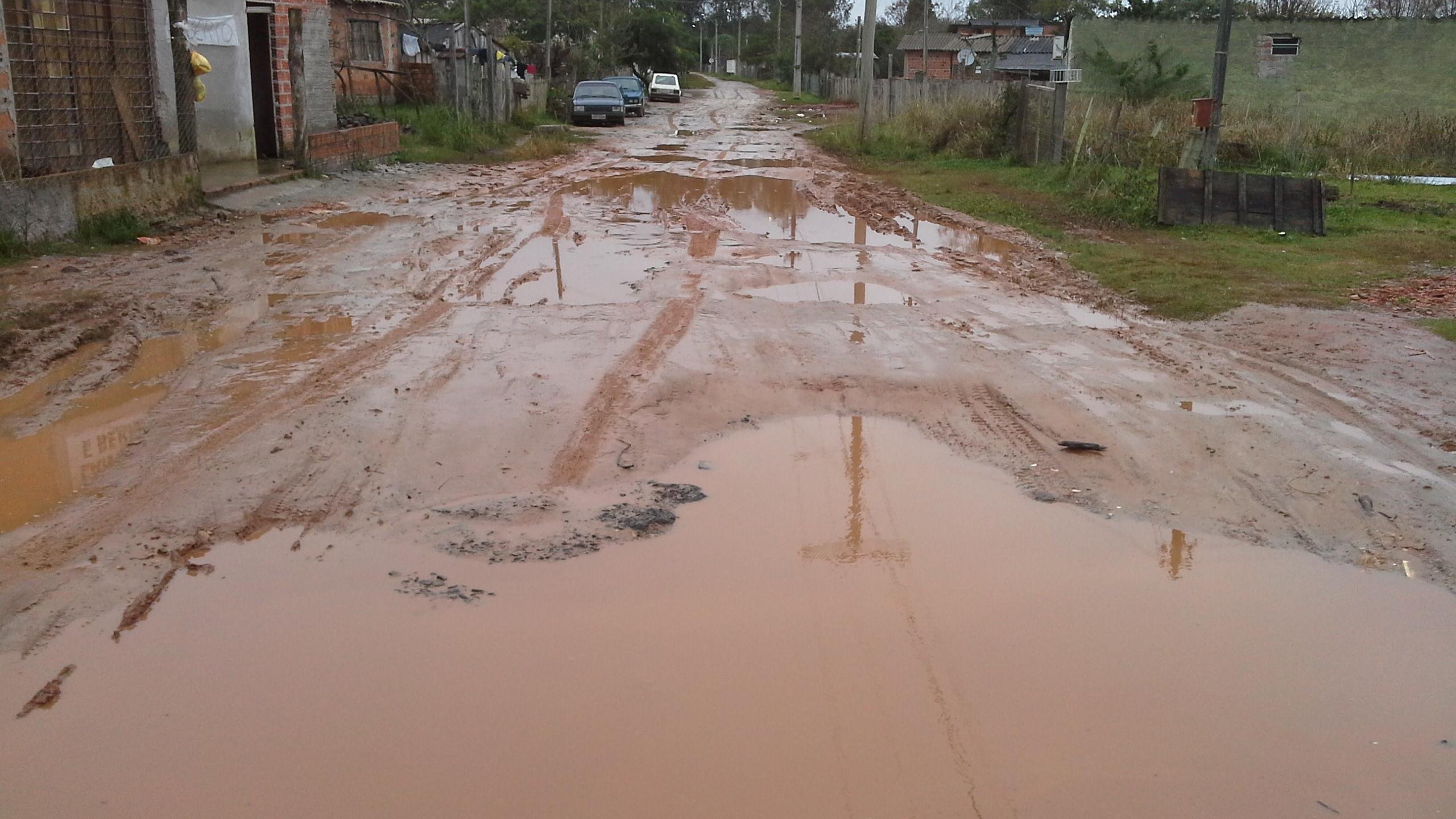 Chuva prejudica o interior de Santa Maria