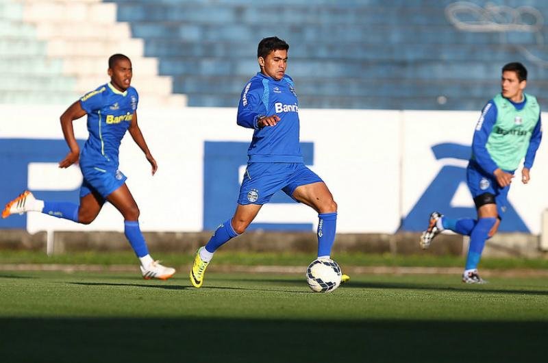Dudu marcou um dos gols no treino desta ter&ccedil;a