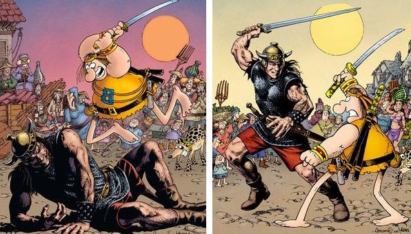 Personagem c&ocirc;mico de Sergio Aragon&eacute;s desafia o b&aacute;rbaro mais famoso em miniss&eacute;rie