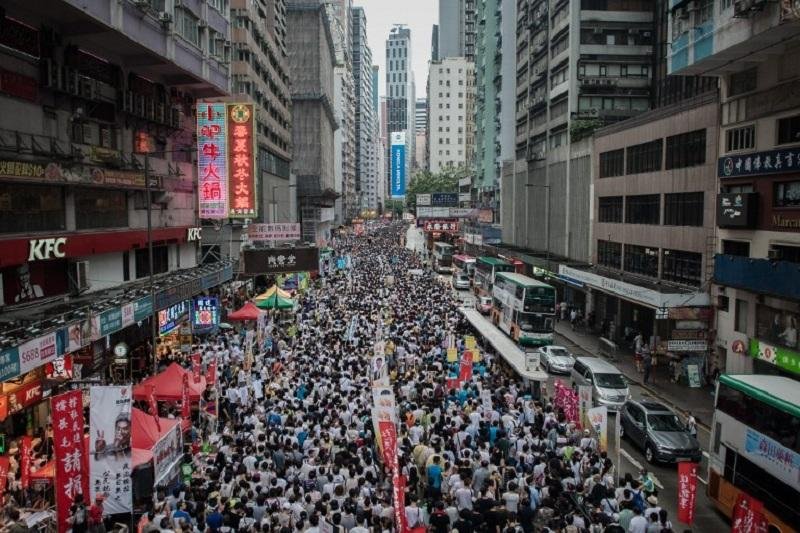 O mau tempo n&atilde;o impediu o protesto 