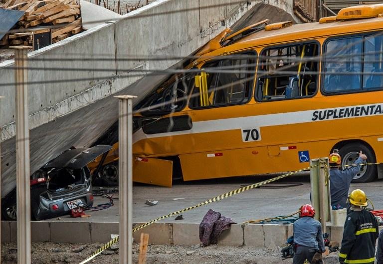 Viaduto em constru&ccedil;&atilde;o desabou em Belo Horizonte