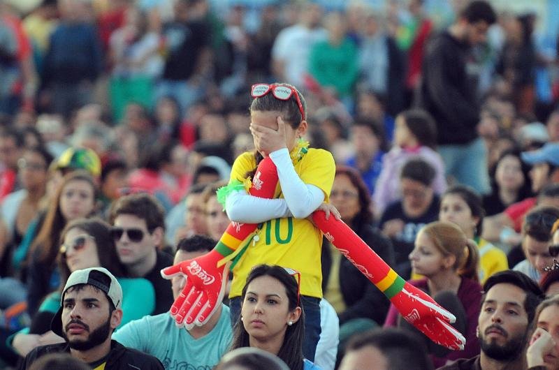 Cerca de 19 mil pessoas acompanharam derrota do Brasil