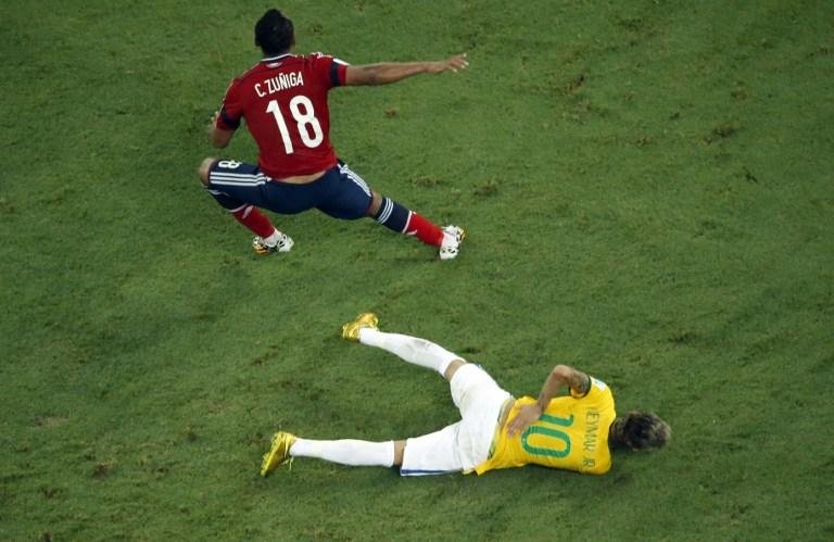 Les&atilde;o provocada em Neymar por Zu&ntilde;iga n&atilde;o pesou tanto nos crit&eacute;rios da Fifa