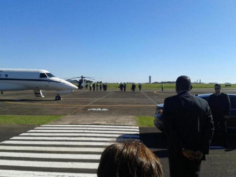 Fim do sobrevoo de Dilma nas &aacute;reas afetadas pelas chuvas 