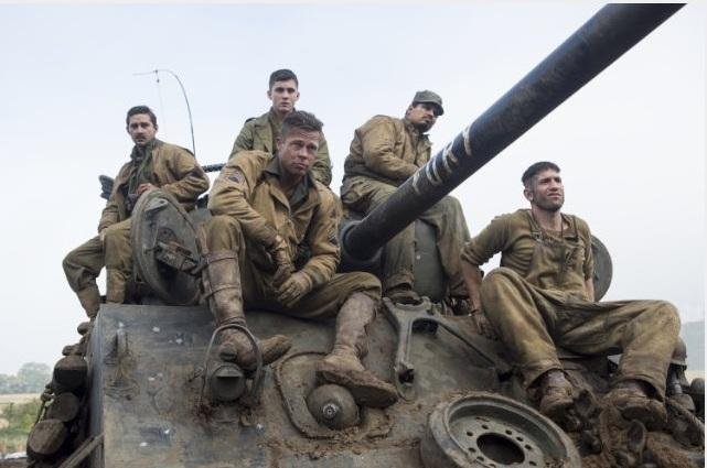 Brad Pitt divide a cena com Shia LaBeouf em drama sobre a Segunda Guerra
