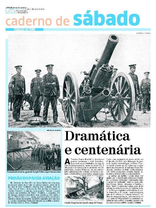 Centen&aacute;rio da 1&ordf; Guerra no Caderno de S&aacute;bado