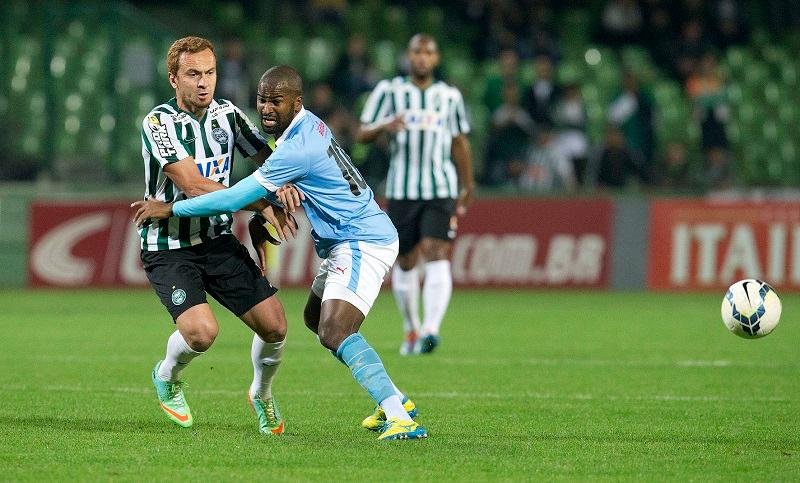 Coritiba sai em vantagem no primeiro jogo da Copa do Brasil
