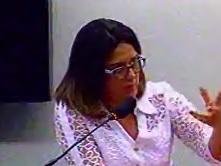 Meire Bonfim da Silva Poza falou ao Conselho de &Eacute;tica da C&acirc;mara