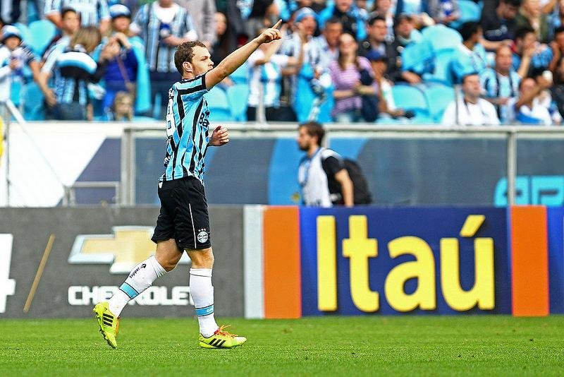 Lucas Coelho marcou um gol na vit&oacute;ria sobre o Crici&uacute;ma