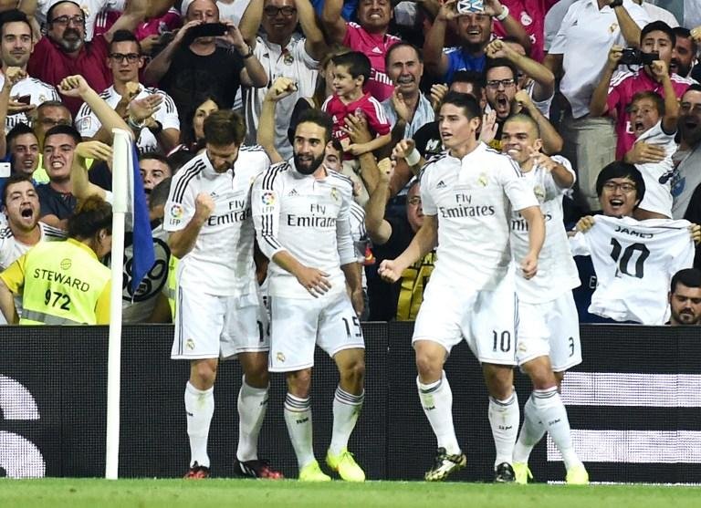 Colombiano James Rodr&iacute;guez marcou seu primeiro gol com a camisa merengue