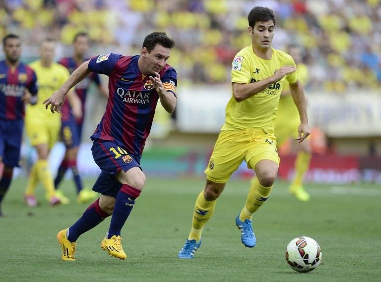 Messi sentiu les&atilde;o na vit&oacute;ria de 1 a 0 sobre Villarreal 