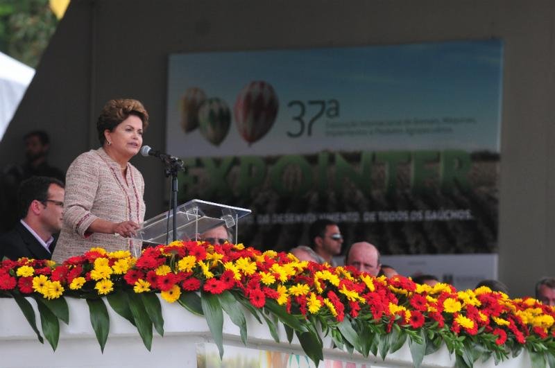 Presidente Dilma Rousseff participou da abertura da Expointer