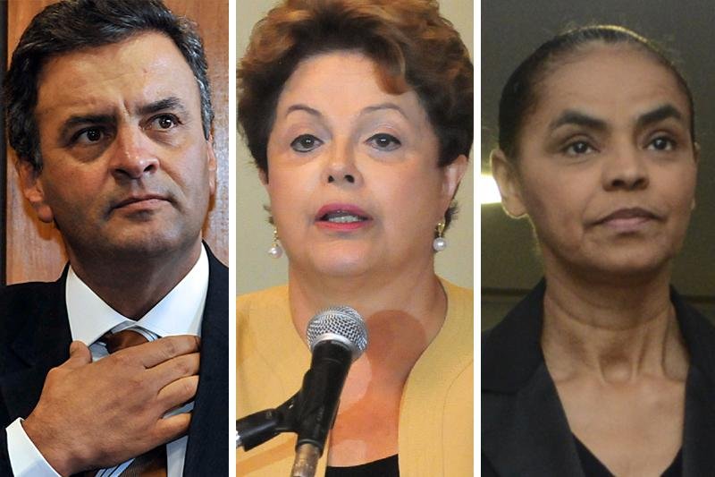 A&eacute;cio tem 15%, Dilma 36% e Marina 27% das inten&ccedil;&otilde;es de voto