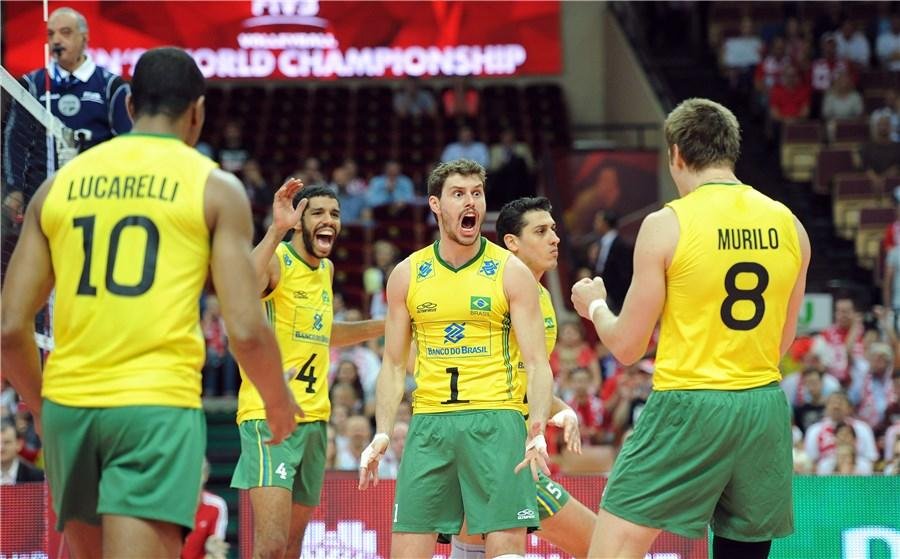 Brasil bateu a Fran&ccedil;a em jogo de cinco sets