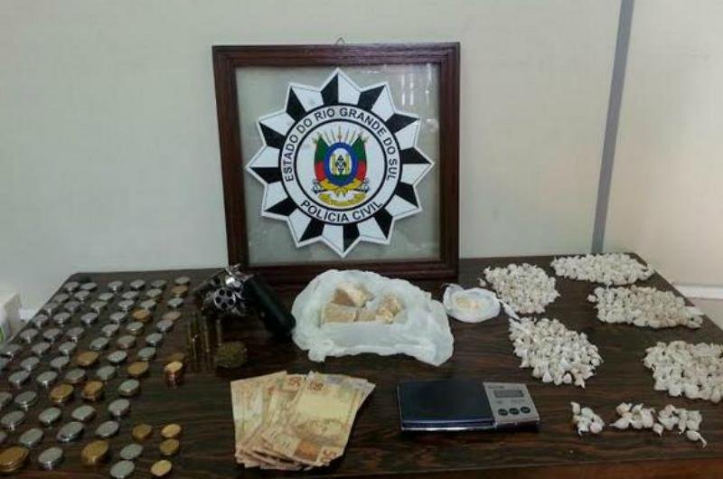 Droga estava embalada para venda