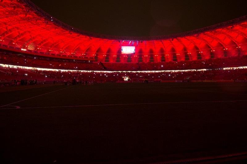 Apag&atilde;o interrompeu o jogo contra o Coritiba durante17 minutos