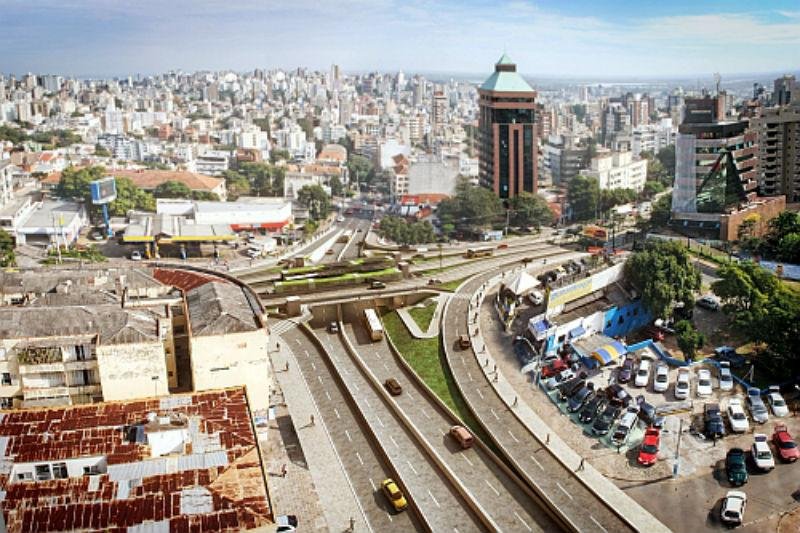 Proje&ccedil;&atilde;o de obra na Terceira Perimetral 