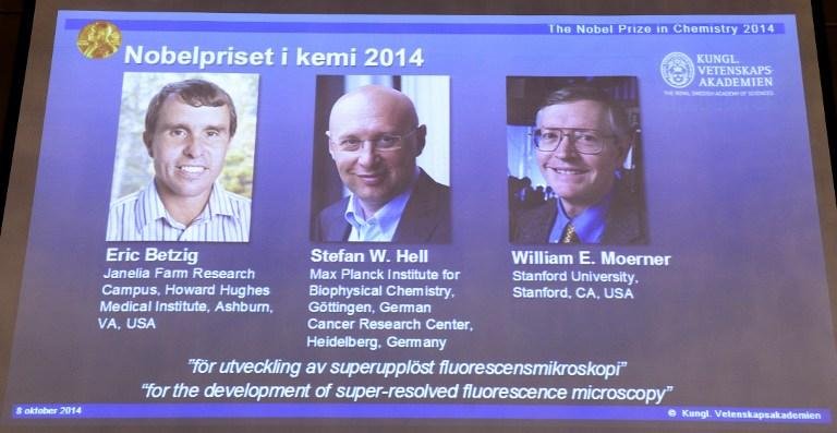 Nobel de Qu&iacute;mica premia melhorias no uso do microsc&oacute;pio