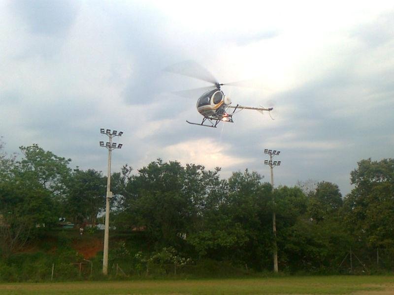 BM usa helic&oacute;ptero para refor&ccedil;ar seguran&ccedil;a em bairro de Porto Alegre 