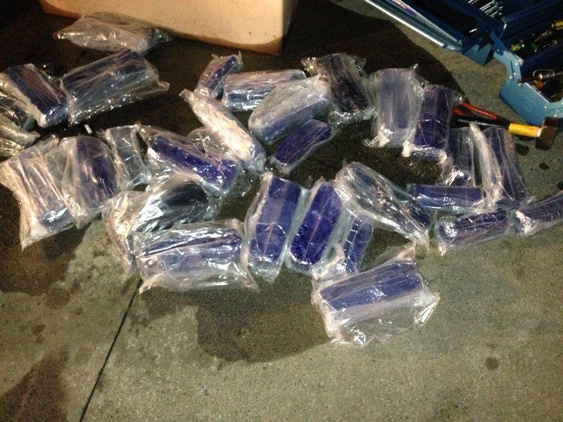Tabletes de coca&iacute;na foram apreendidos pela Pol&iacute;cia Federal