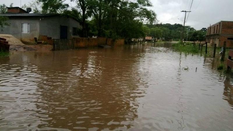 Chuva causou alagamentos em Santa Maria