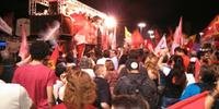 Petista se reuniram no Largo Zumbi dos Palmares