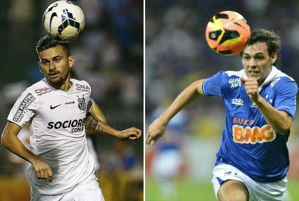 Lucas Lima e Ricardo Goulart s&atilde;o armas de Santos e Cruzeiro na Copa do Brasil 